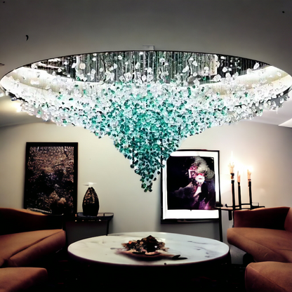Crystal Stone LED Chandelier