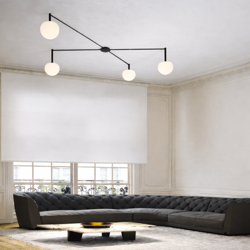 WOMO Custom Frosted Glass Globe Ceiling Light-WM1029