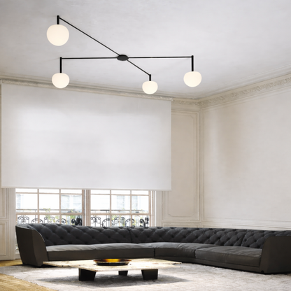 WOMO Custom Frosted Glass Globe Ceiling Light-WM1029