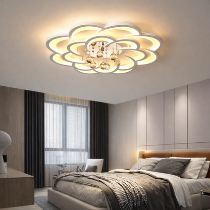 WOMO Big Flower Crystal Ceiling Light-WM1078