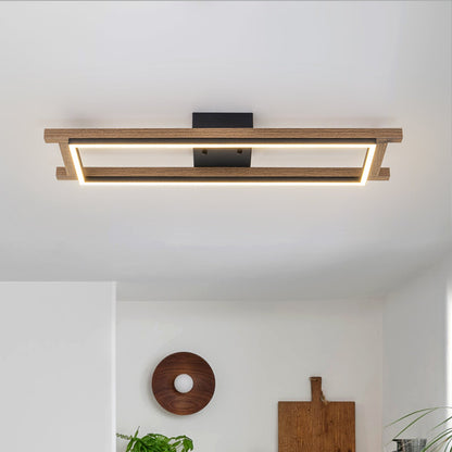 Haven Wood LED Flush Mount Ceiling Light