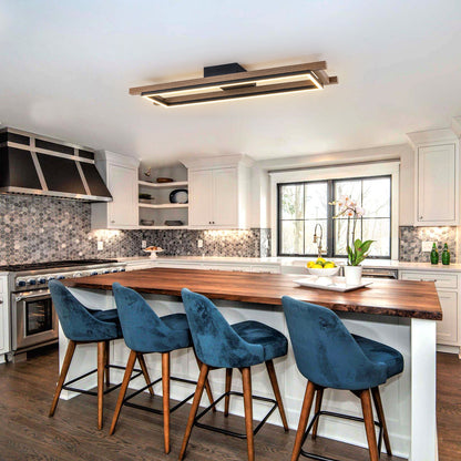 Haven Wood LED Flush Mount Ceiling Light