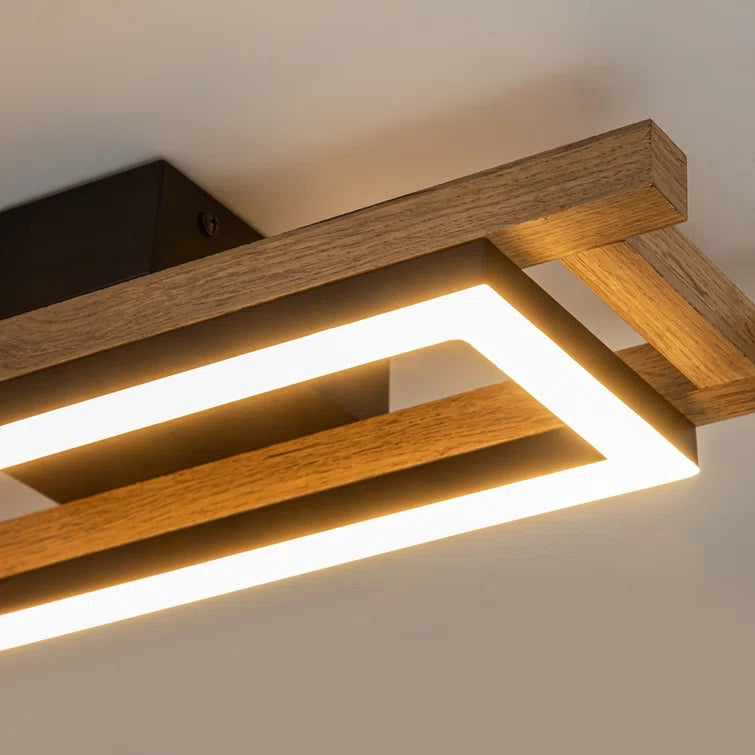 Haven Wood LED Flush Mount Ceiling Light