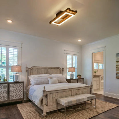 Haven Wood LED Flush Mount Ceiling Light