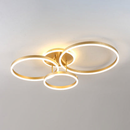 Modern Ring LED Flush Mount Ceiling Light