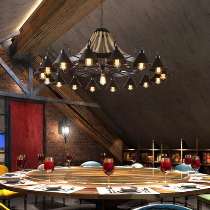 Industrial Metal Chandelier