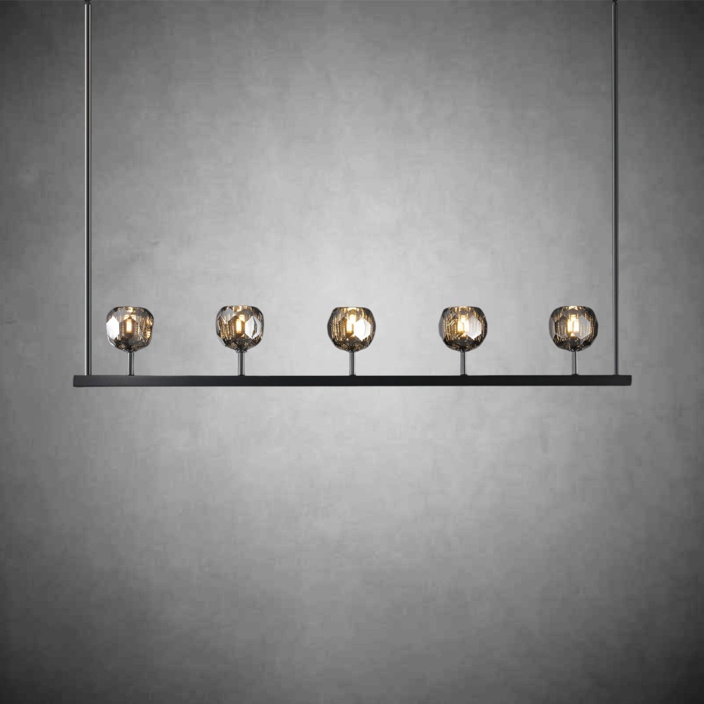 Crystal Ball Linear Chandelier
