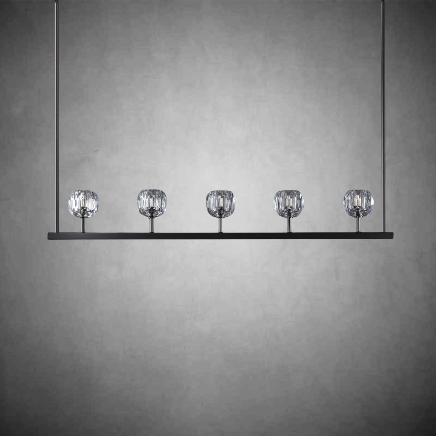 Crystal Ball Linear Chandelier