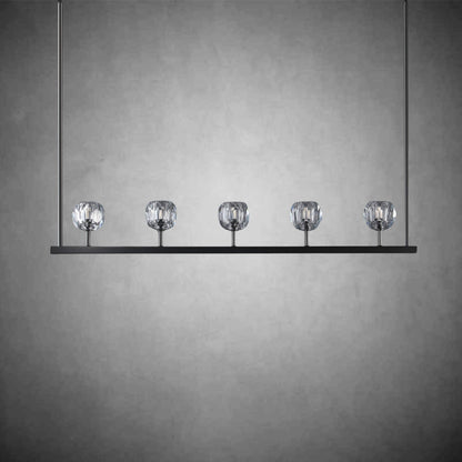 Crystal Ball Linear Chandelier