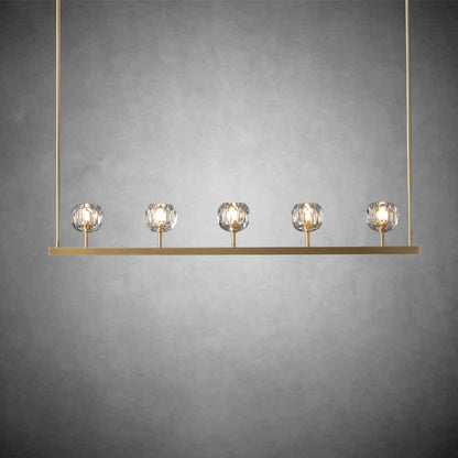 Crystal Ball Linear Chandelier