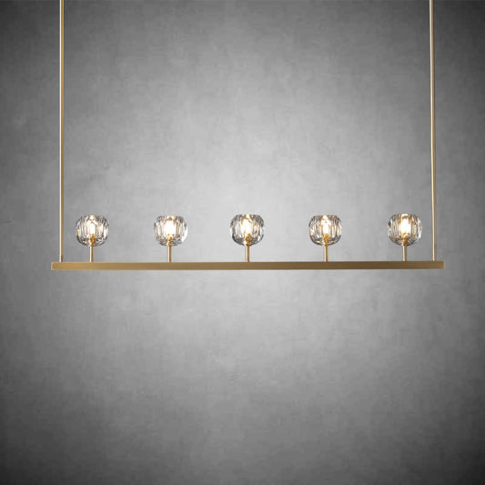 Crystal Ball Linear Chandelier