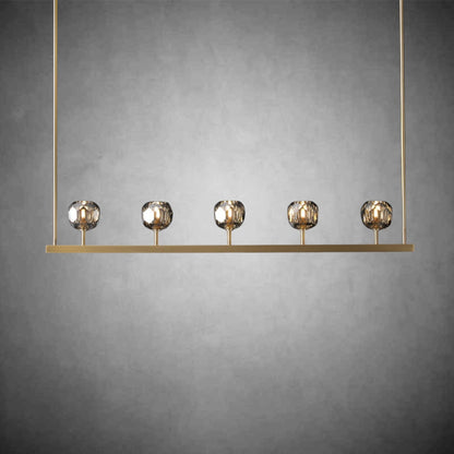 Crystal Ball Linear Chandelier