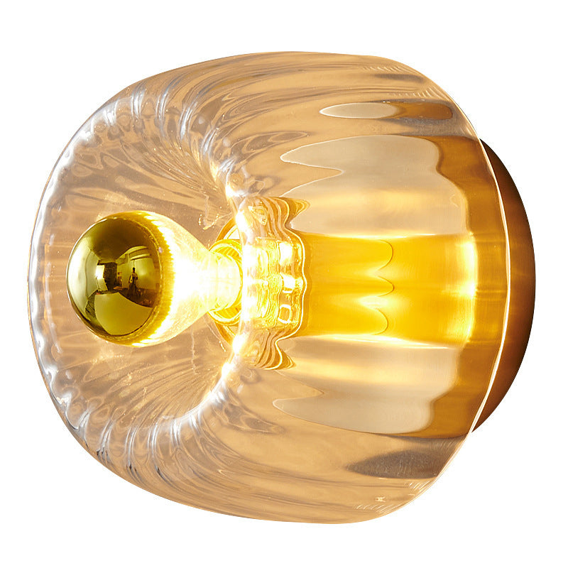 Crystal Sunburst Glow Flush Mount Light