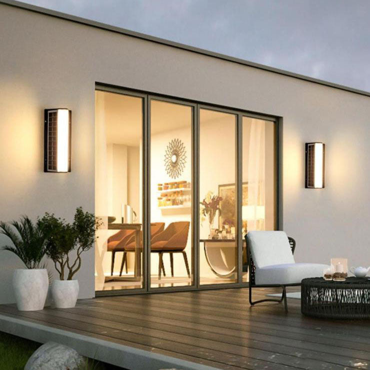 Modern Solar LED Outdoor Wall Light Bar