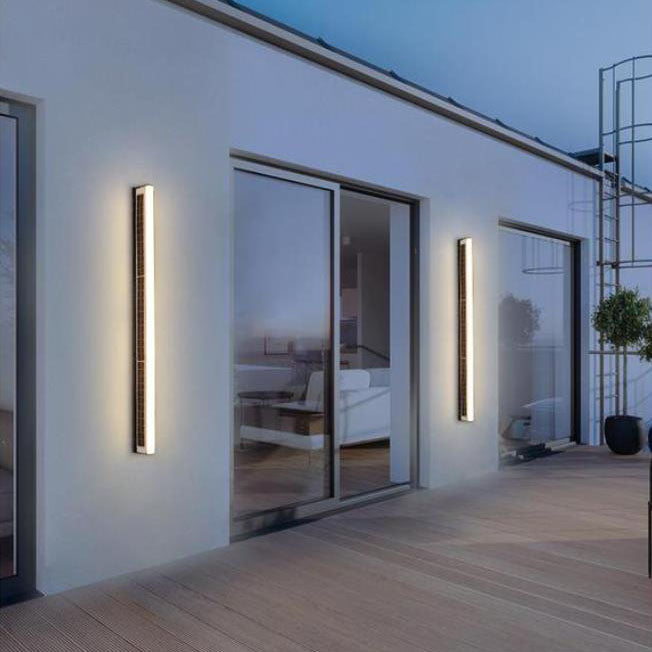 Modern Solar LED Outdoor Wall Light Bar