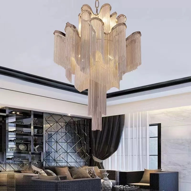 Luxury Long Tassel Chandelier