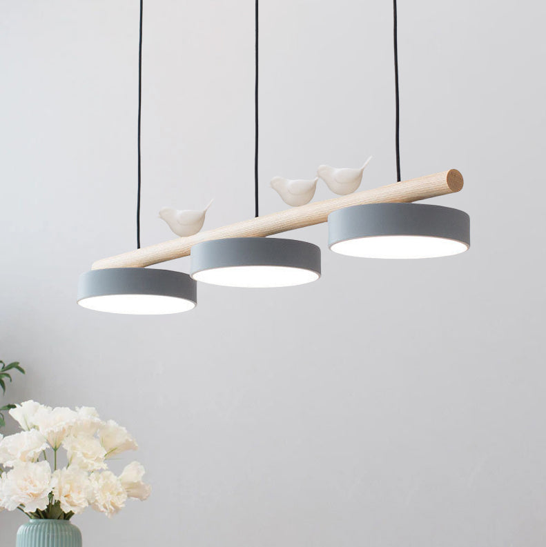 Nordic Wooden Bird LED Pendant Light