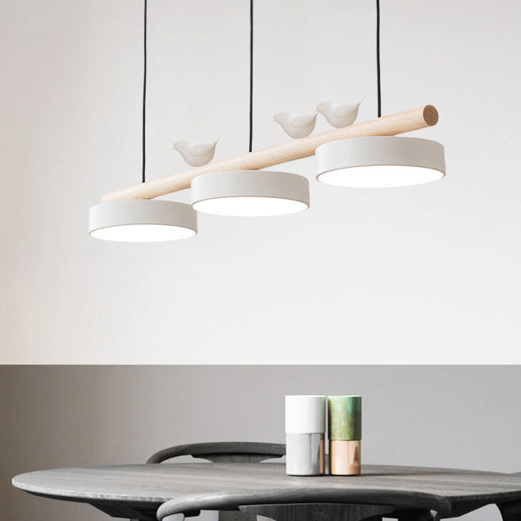 Nordic Wooden Bird LED Pendant Light