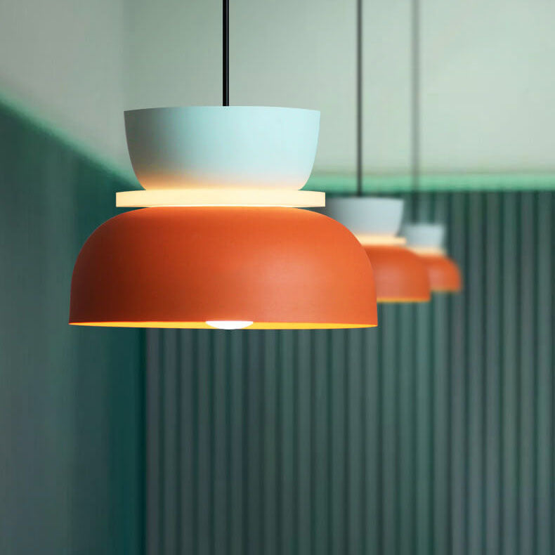 Modern Color Block Minimal Pendant Light