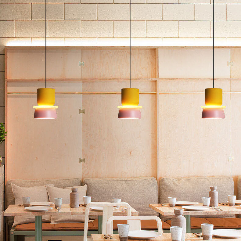 Modern Color Block Minimal Pendant Light