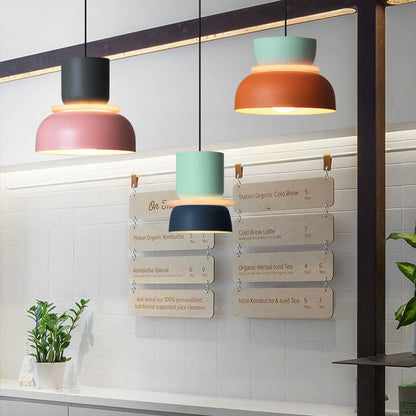 Modern Color Block Minimal Pendant Light