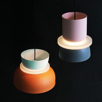Modern Color Block Minimal Pendant Light