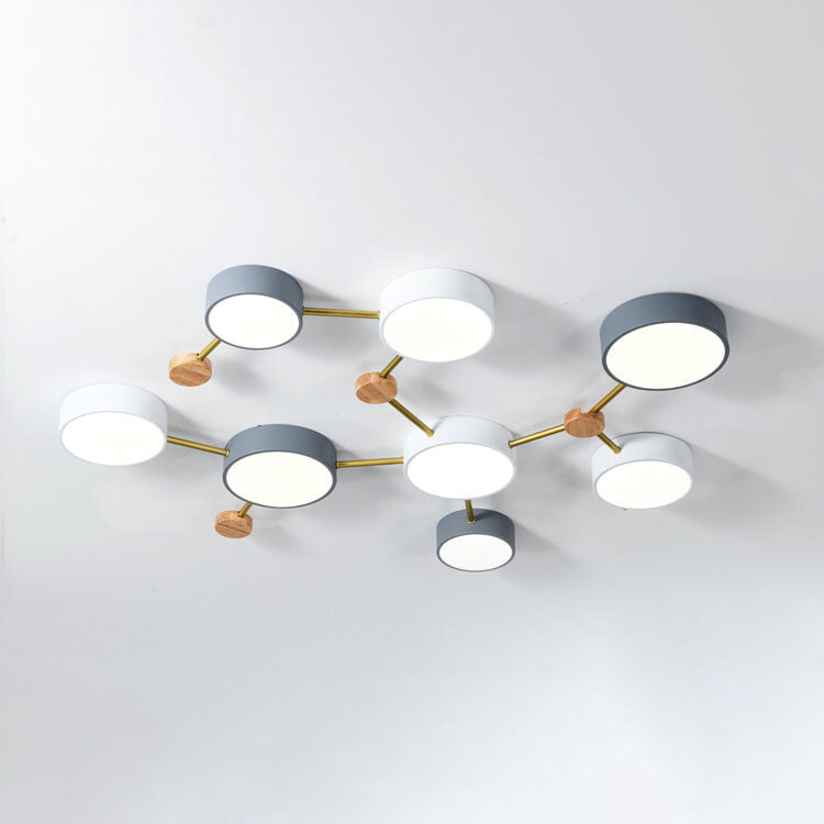 Modern Nordic Multi-Head LED Ceiling Light