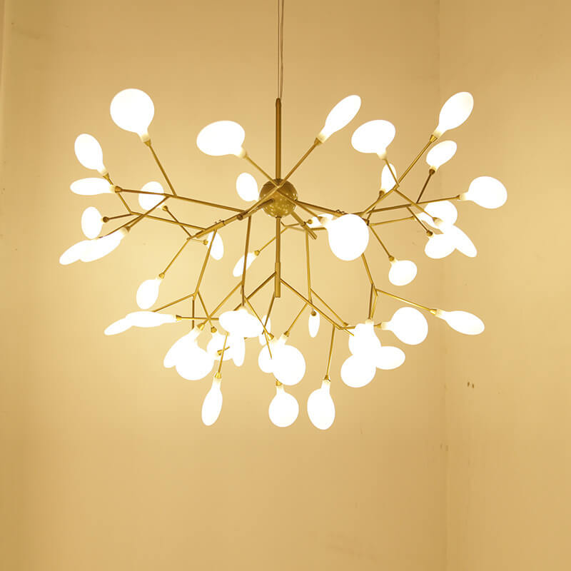 Modern Gold Branch LED Chandelier Light