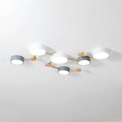Modern Nordic Multi-Head LED Ceiling Light
