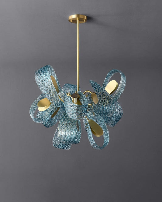 Glass Leaf  Chandelier