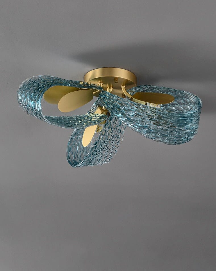 Glass Leaf  Chandelier