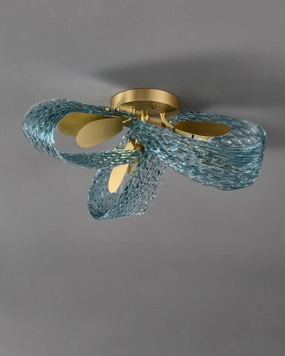 Glass Leaf  Chandelier