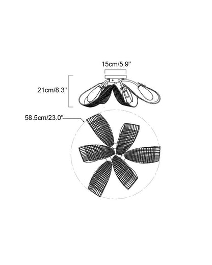 Glass Leaf  Chandelier