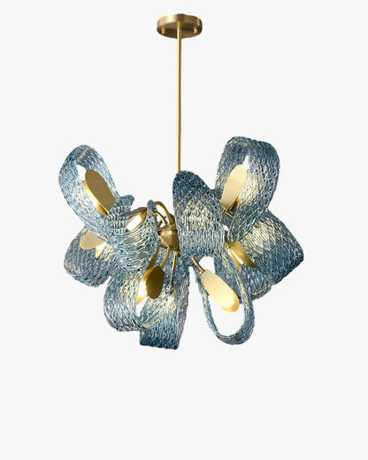 Glass Leaf  Chandelier