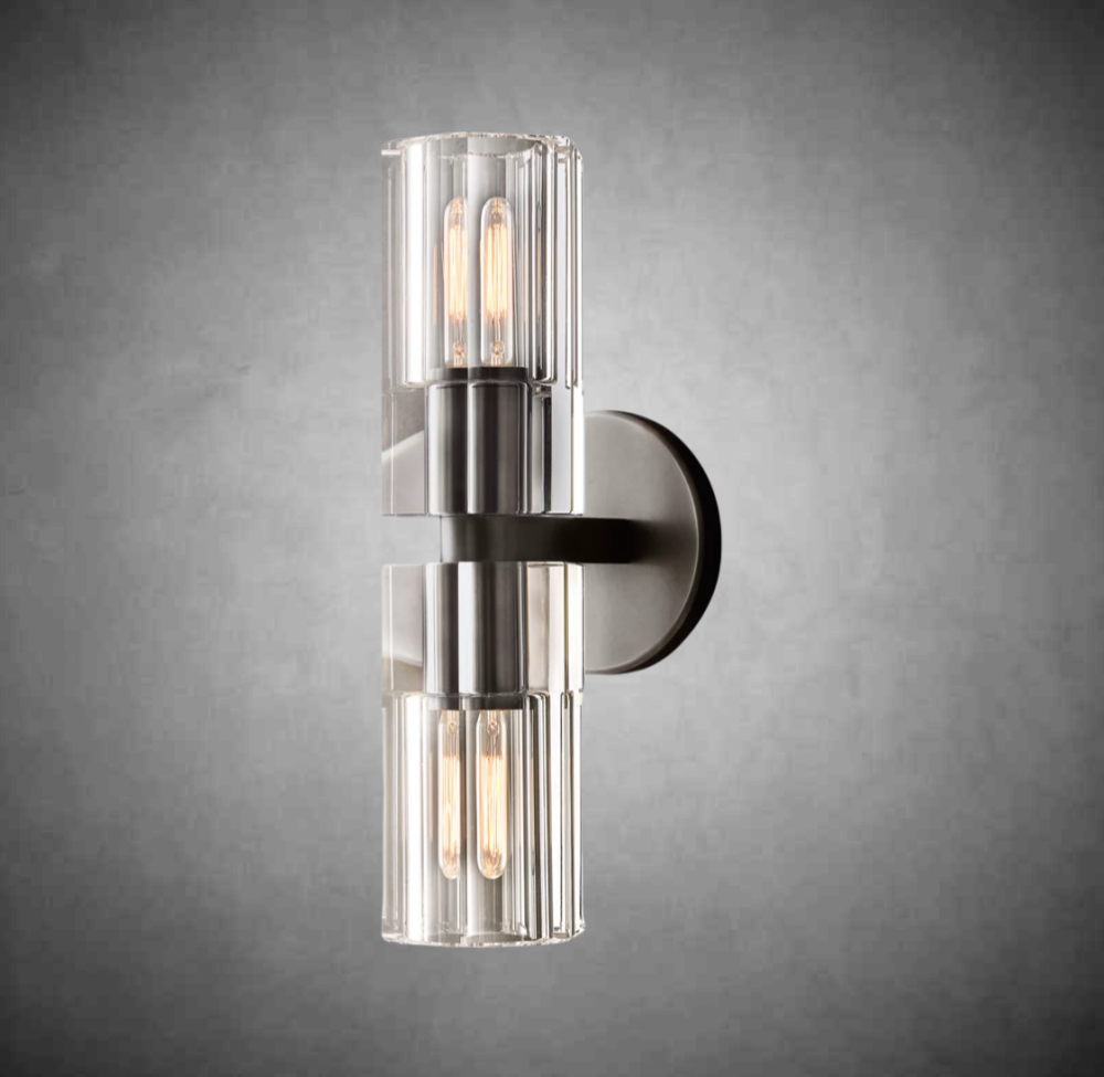 Linear Crystal Wall Sconce