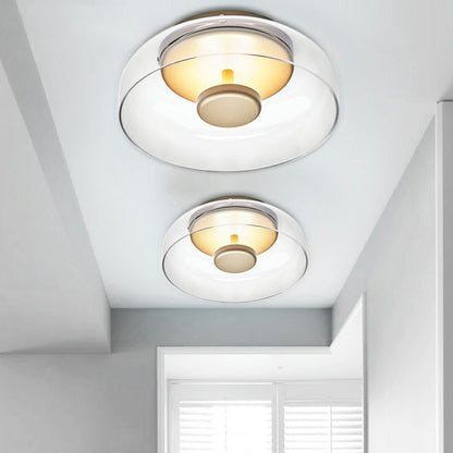 Glass Flush Mount Ceiling Light