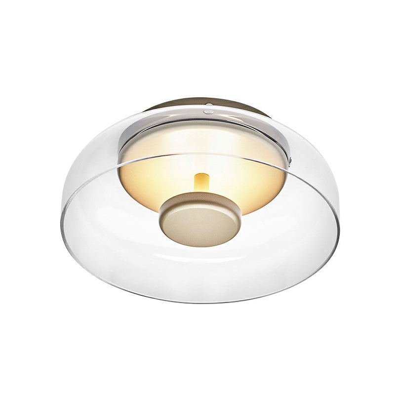 Glass Flush Mount Ceiling Light