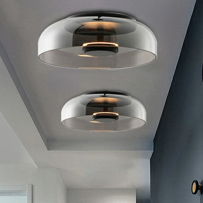 Glass Flush Mount Ceiling Light