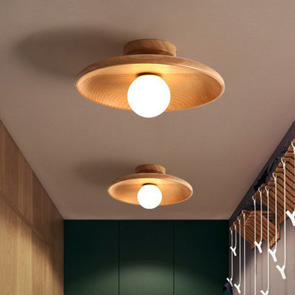 Minimalist Wooden Ceiling Light
