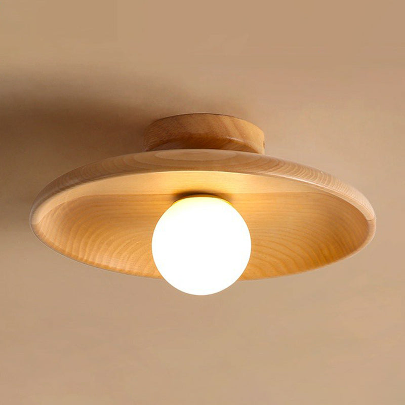 Minimalist Wooden Ceiling Light