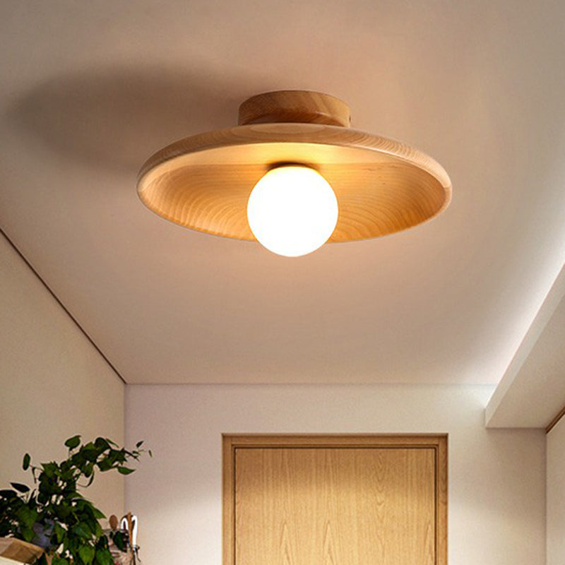 Minimalist Wooden Ceiling Light