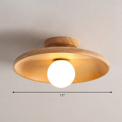 Minimalist Wooden Ceiling Light