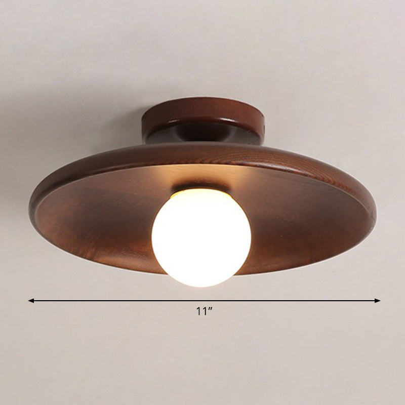 Minimalist Wooden Ceiling Light