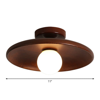 Minimalist Wooden Ceiling Light
