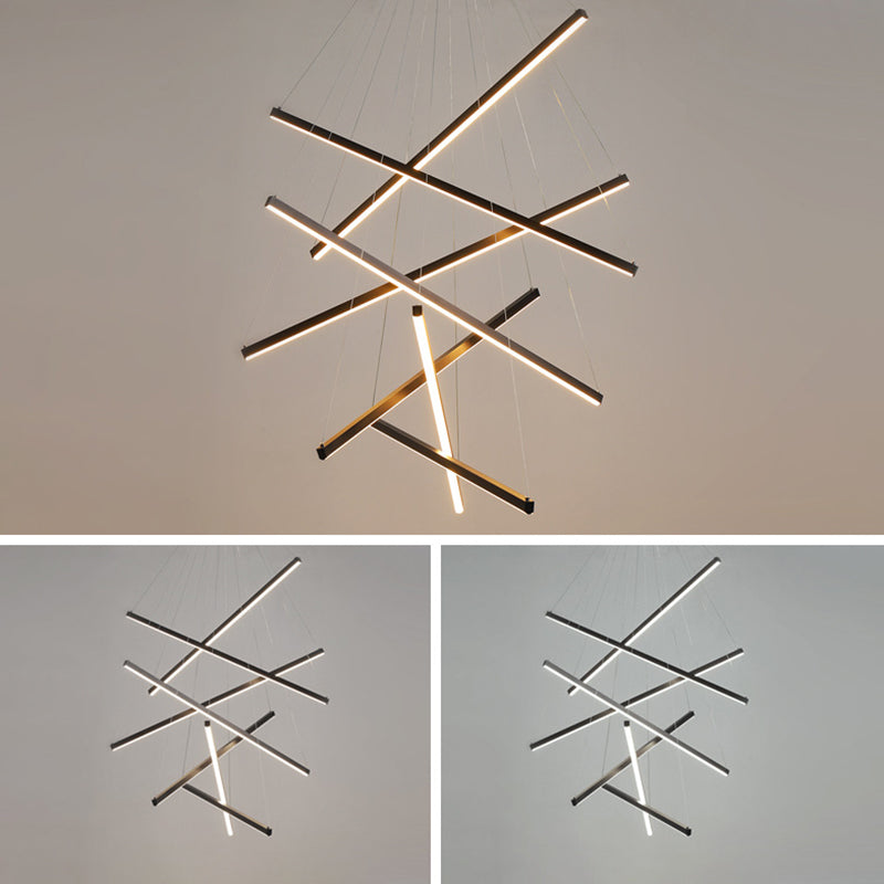 Linear Sticks LED Chandelier