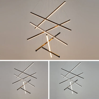 Linear Sticks LED Chandelier