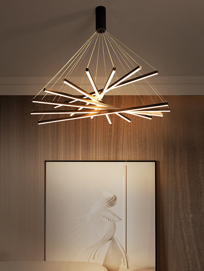 Linear Sticks LED Chandelier