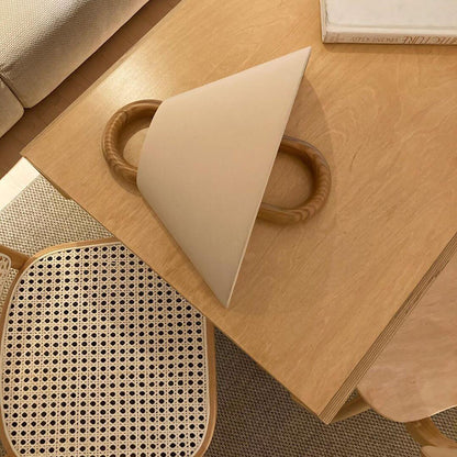 Wood Frame Fabric Shade Wall Lamp