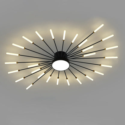 WOMO Firework Sunburst Flush Mount Ceiling Light-WM1001