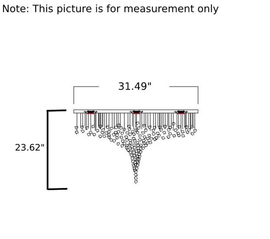 Crystal Stone LED Chandelier